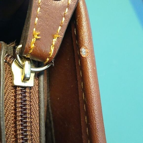 Vintage Etienne Aigner Tapestry Brown and Gold Women's Bag - Picture 12 of 15